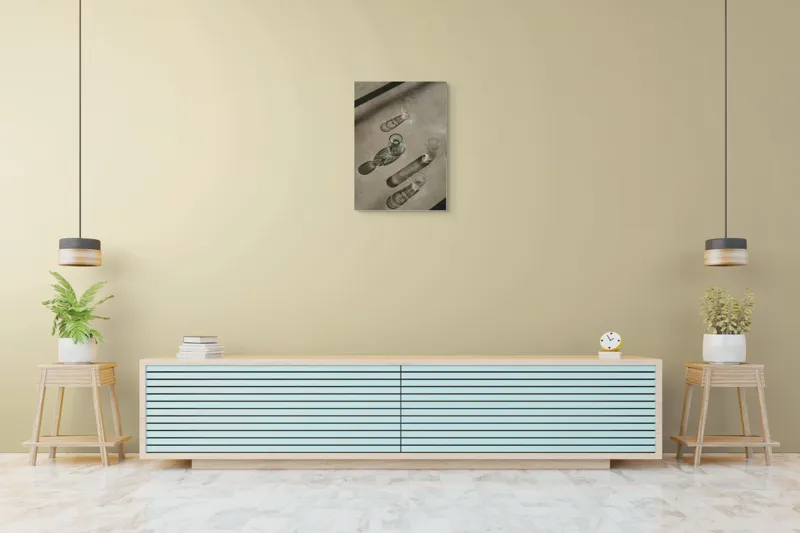 Tablou Canvas, "Umbrele cercului și ale liniilor", 50 x 70 cm – poza 6