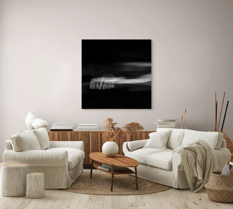 Tablou Canvas Dansul Spectrelor în Noaptea Eternă, 100 x 100 cm – poza 3