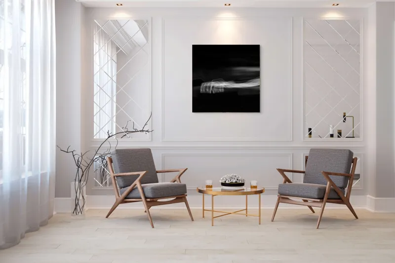 Tablou Canvas Dansul Spectrelor în Noaptea Eternă, 100 x 100 cm – poza 7