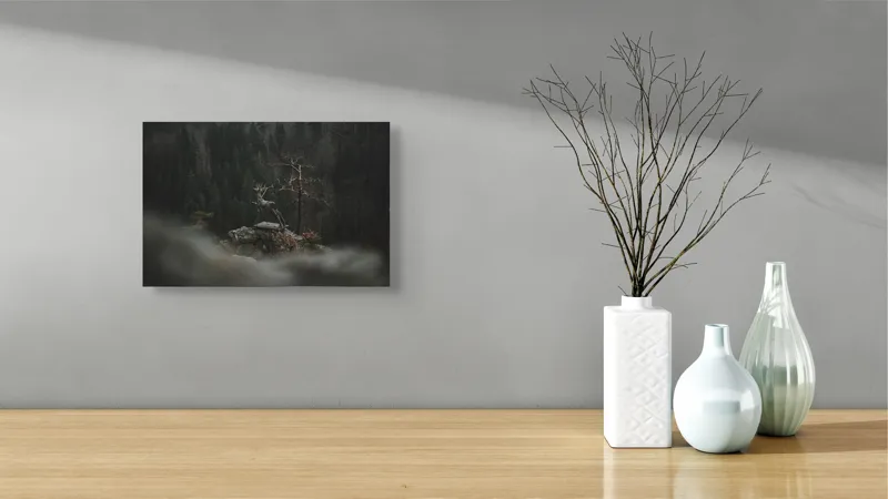 Tablou Canvas Vegherea solitară a cerbului regal, 39 x 26 cm – poza 8