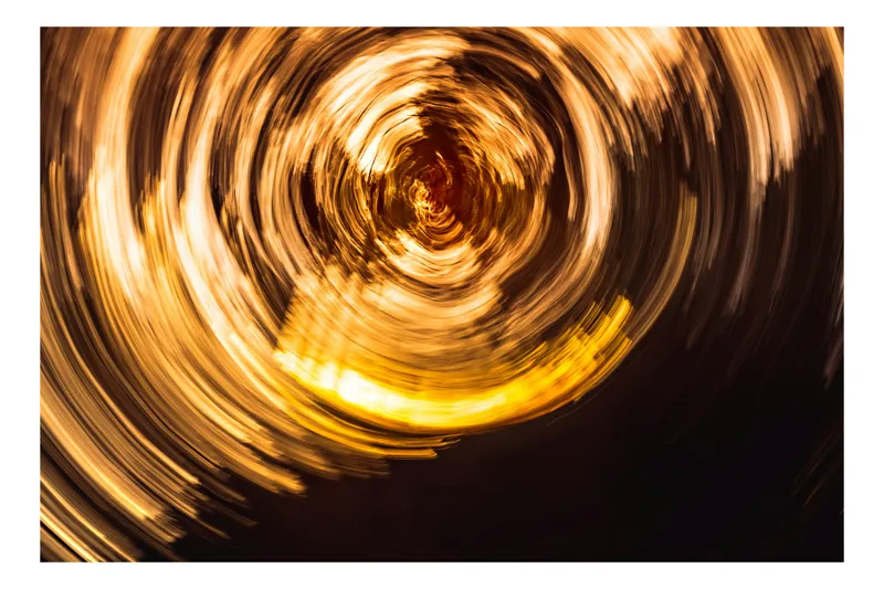 Tablou Canvas Vortex Timp Incandescent și Efemer, 100 x 70 cm