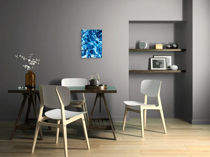 Tablou Canvas cu textură metalică albaștri, 39 x 54 cm – poza 7