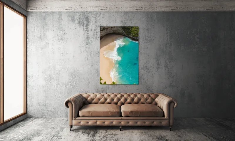 Tablou Canvas pe temă mării turcoaz, 100 x 150 cm – poza 6