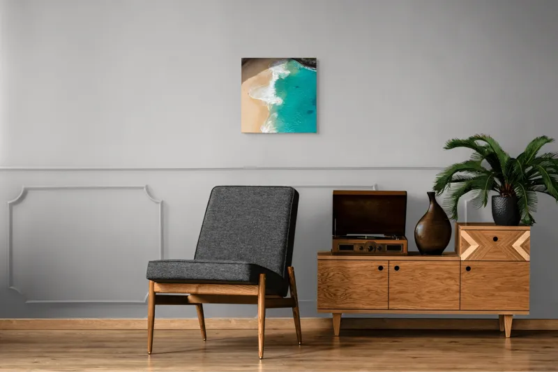 Tablou Canvas pe temă mării turcoaz, 50 x 50 cm – poza 6