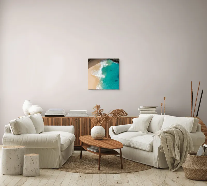 Tablou Canvas pe temă mării turcoaz, 50 x 50 cm – poza 7