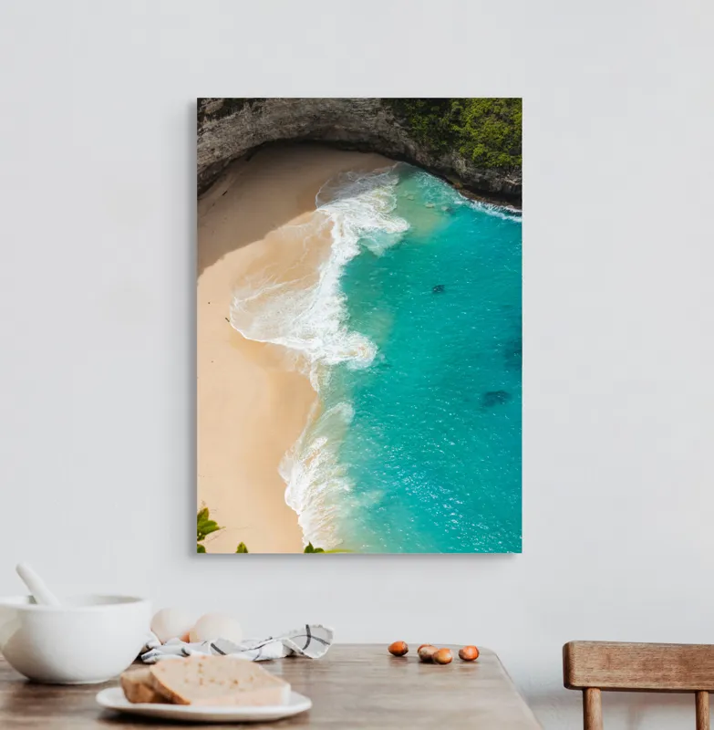 Tablou Canvas pe temă mării turcoaz, 50 x 70 cm – poza 3