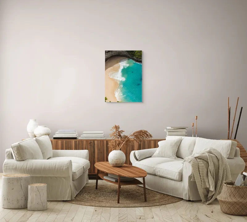 Tablou Canvas pe temă mării turcoaz, 50 x 70 cm – poza 4
