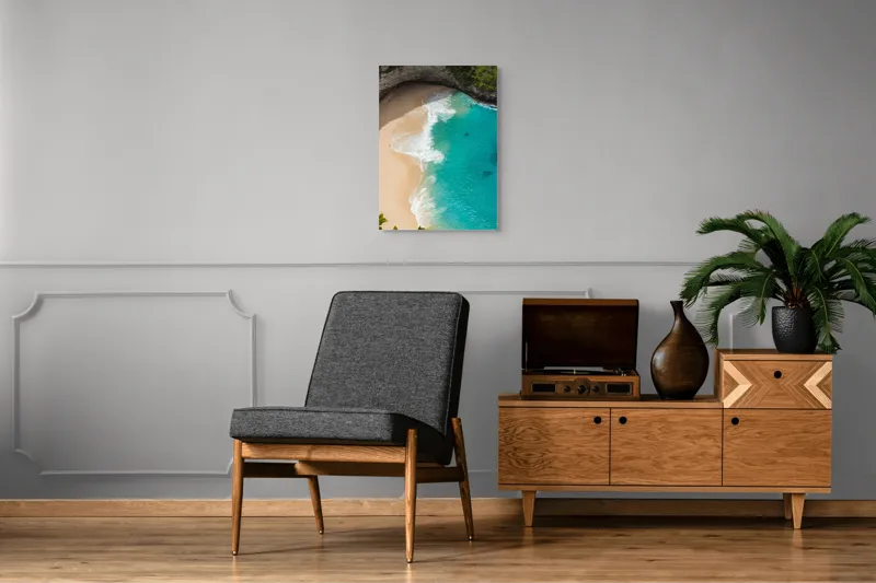 Tablou Canvas pe temă mării turcoaz, 50 x 70 cm – poza 8