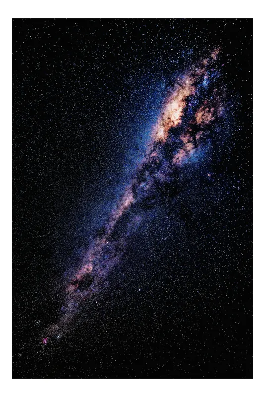 Tablou Canvas Univers Nocturn Galaxie Multicolor Artă Cosmică, 70 x 100 cm