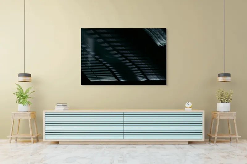 Tablou Canvas Abstract cu Linii și Umbre - Artă Modernă a Luminății, 150 x 100 cm – poza 6