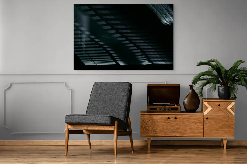 Tablou Canvas Abstract cu Linii și Umbre - Artă Modernă a Luminății, 150 x 100 cm – poza 8