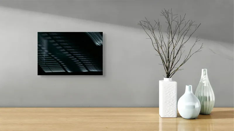 Tablou Canvas Abstract cu Linii și Umbre - Artă Modernă a Luminății, 39 x 26 cm – poza 8