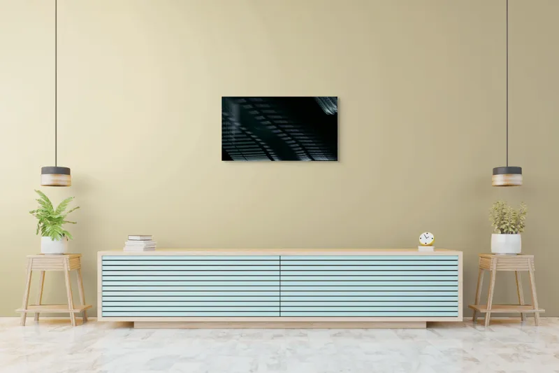 Tablou Canvas Abstract cu Linii și Umbre - Artă Modernă a Luminății, 90 x 50 cm – poza 5