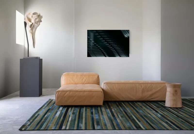 Tablou Canvas Abstract cu Linii și Umbre - Artă Modernă a Luminății, 90 x 50 cm – poza 8