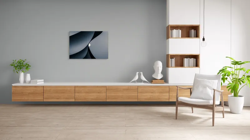 Tablou Canvas cu Inserări Geometrice Abstracte, 100 x 70 cm – poza 6