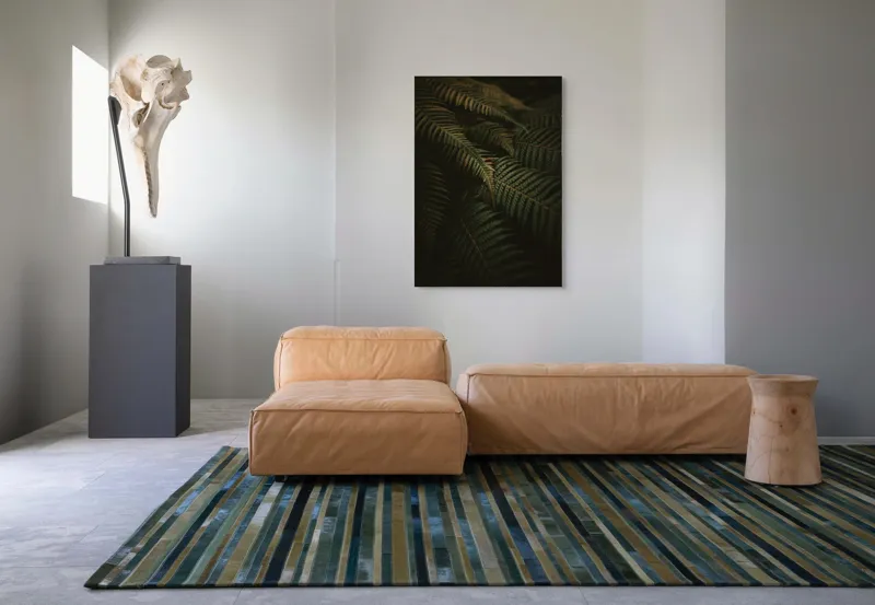 Tablou Canvas, "Frumusețea ascunsă a frunzelor verzi", Frunze, Verde, Textură, Umbre, Natură, 70 x 100 cm – poza 7