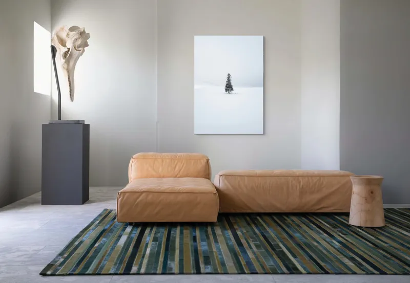 Tablou Canvas, "Singurătatea unui brad în iarnă", Copac, Singurătate, Alb, Zăpadă, Cer, Calm, Liniște, Peisaj, Iarnă, Natură, 70 x 100 cm – poza 7