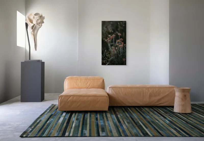 Tablou Canvas, "Splendoarea florilor în amurgul toamnei", Flori, Uscate, Melancolie, Natură, Sălbatică, Tulpini, Fragilitate, Toamnă, Textură, Subtilitate, 50 x 90 cm – poza 5