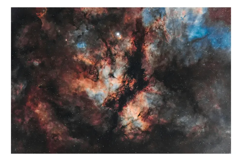 Tablou Canvas, "Misterul nebuloasei din adâncurile cosmosului", Nebuloasă, Stele, Culoare, Întuneric, Cosmos, Mister, Lumină, Univers, Spațiu, 100 x 100 cm