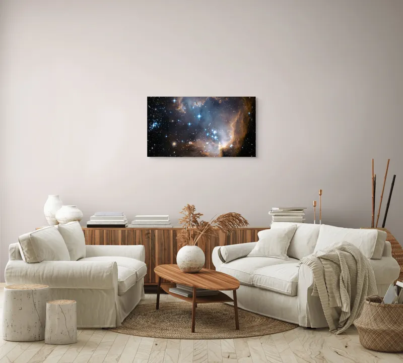 Tablou Canvas Cosmos Univers Galaxie Spațiu Nebuloasă Fascinație, 90 x 50 cm – poza 4