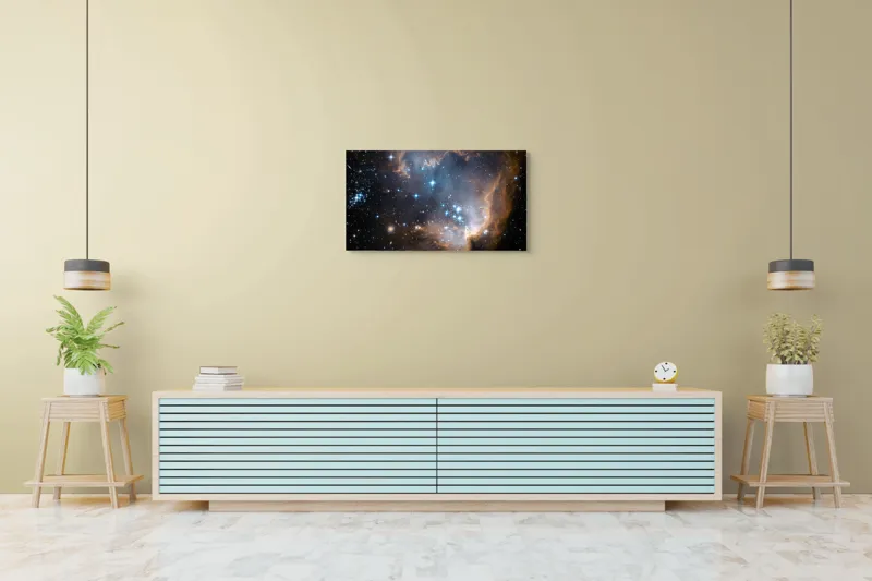 Tablou Canvas Cosmos Univers Galaxie Spațiu Nebuloasă Fascinație, 90 x 50 cm – poza 5