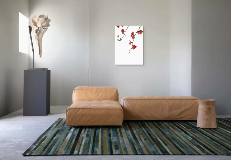 Tablou Canvas Cireș înflorit pe ramuri subțiri Natură și Contrast, 50 x 70 cm – poza 7