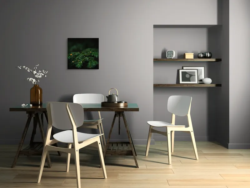 Tablou Canvas, "Frumusețea tainică a pădurii verzi", Ace, Verde, Natură, Frunziș, Rășinoase, Detaliu, Întunecat, Ramură, Elegant, Subtil, Calm, Vegetație., 50 x 50 cm – poza 8