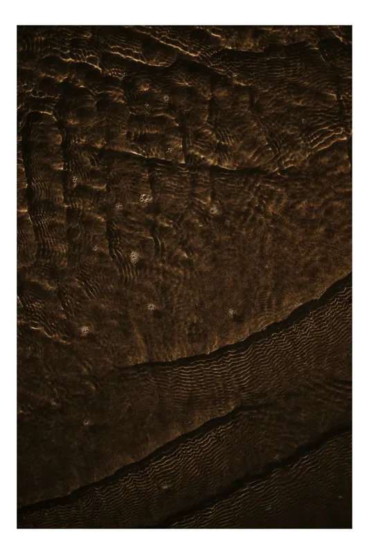 Tablou Canvas, "Valuri și texturi de nisip fin", Ondulații, Texturi, Umbre, Model, Natură, 50 x 50 cm