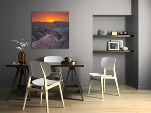 Tablou Canvas, "Răsărit peste canioanele de piatră", 100 x 100 cm – poza 6