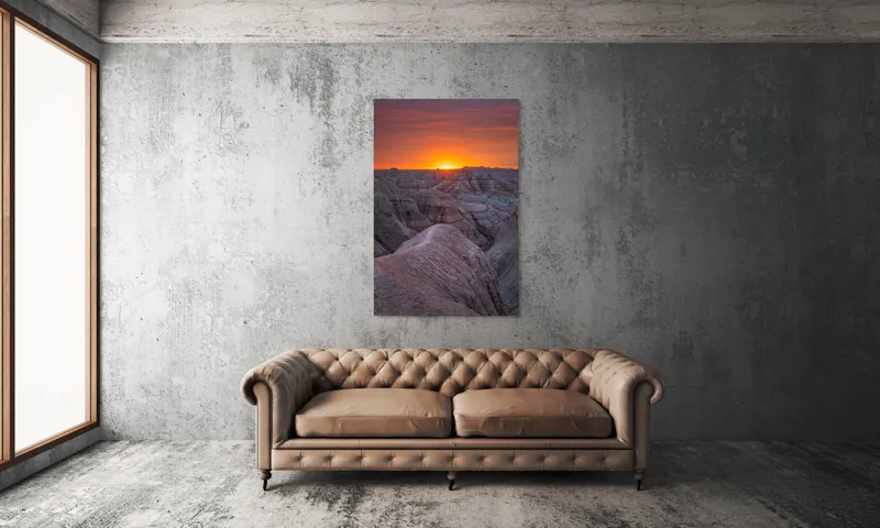 Tablou Canvas, "Răsărit peste canioanele de piatră", 100 x 150 cm – poza 6