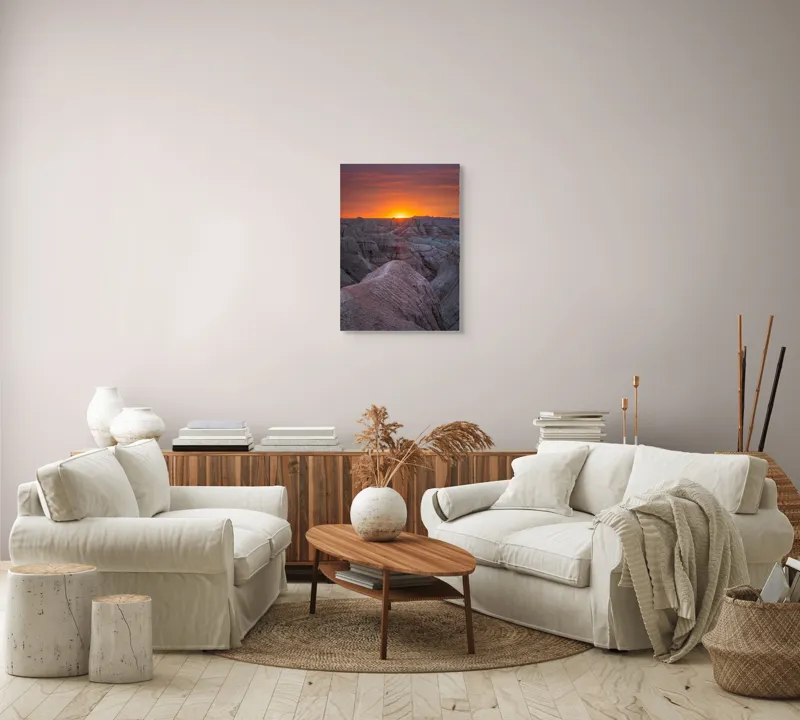 Tablou Canvas, "Răsărit peste canioanele de piatră", 50 x 70 cm – poza 4