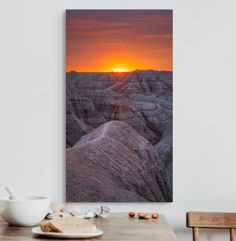 Tablou Canvas, "Răsărit peste canioanele de piatră", 50 x 90 cm – poza 3