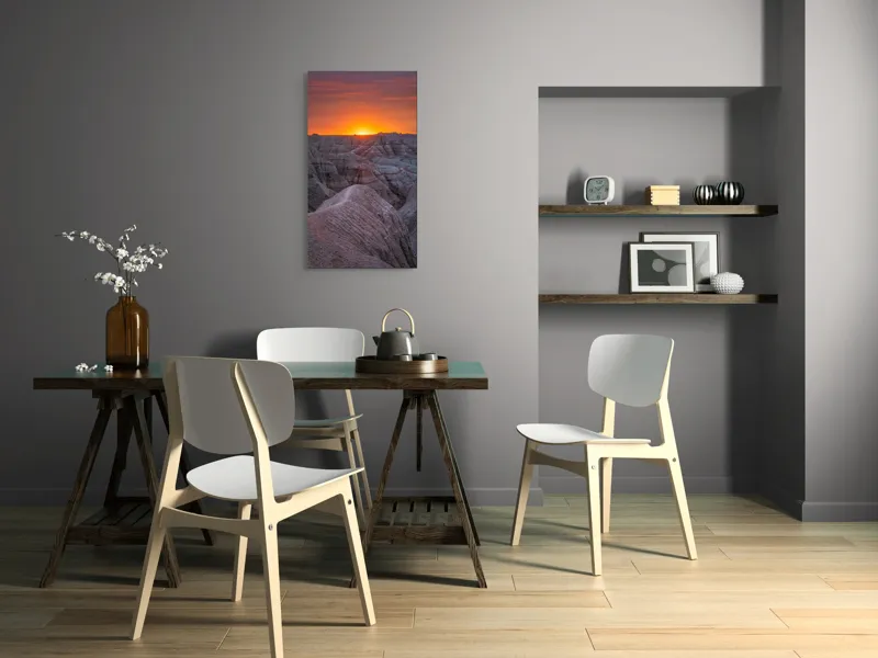 Tablou Canvas, "Răsărit peste canioanele de piatră", 50 x 90 cm – poza 4