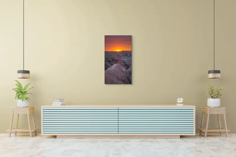 Tablou Canvas, "Răsărit peste canioanele de piatră", 50 x 90 cm – poza 6