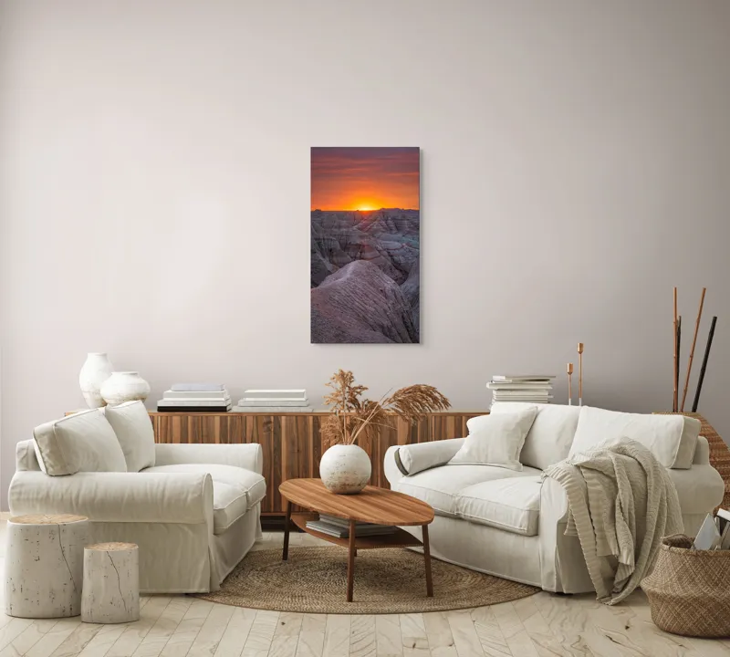 Tablou Canvas, "Răsărit peste canioanele de piatră", 50 x 90 cm – poza 7
