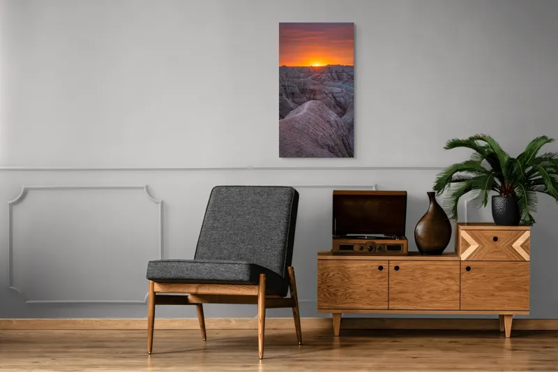 Tablou Canvas, "Răsărit peste canioanele de piatră", 50 x 90 cm – poza 8
