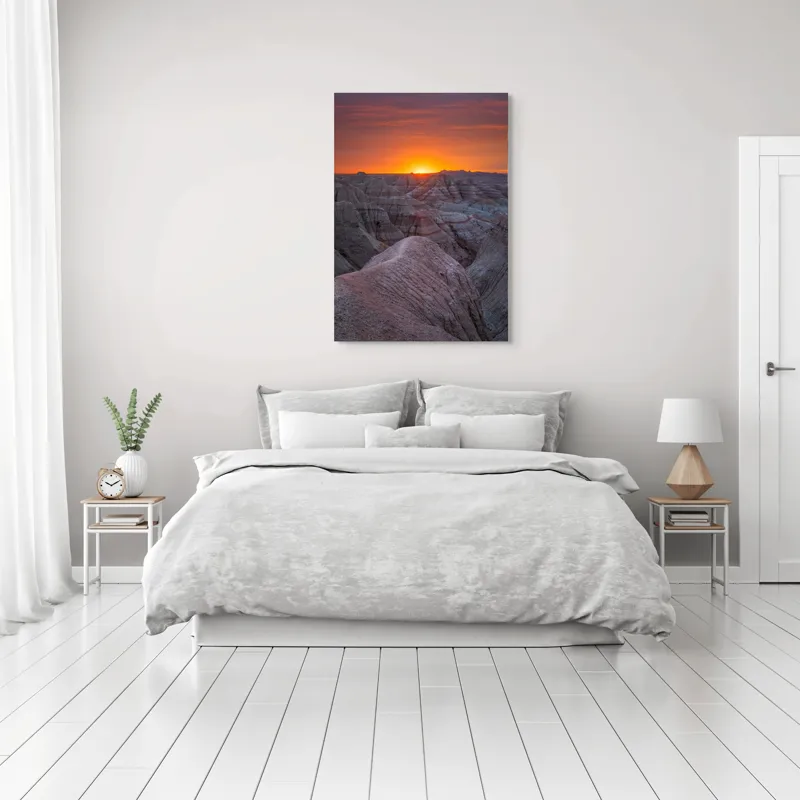 Tablou Canvas, "Răsărit peste canioanele de piatră", 70 x 100 cm – poza 3