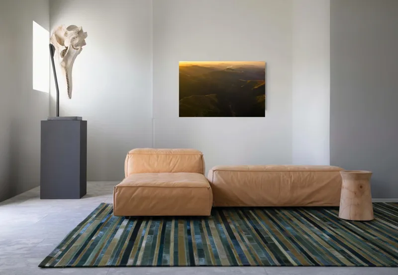Tablou Canvas, "Lumini și umbre în munți la apus", Munți, Apus, Văi, Lumină, Culoare, Umbre, Natură, Calm, Întindere, 90 x 50 cm – poza 8