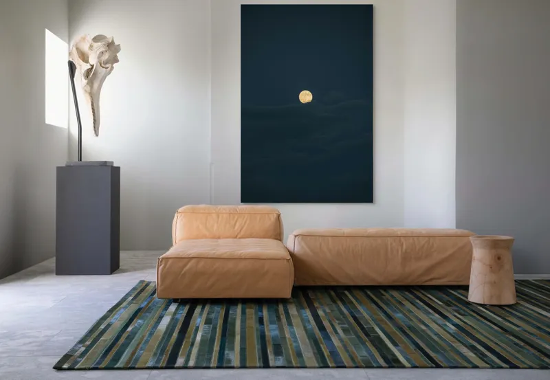 Tablou Canvas, "Luna strălucind printre nori întunecați", Lună, Noapte, Cer, Întuneric, Mister, Lumină, Nuanțe, Magie, Calm, 100 x 150 cm – poza 7