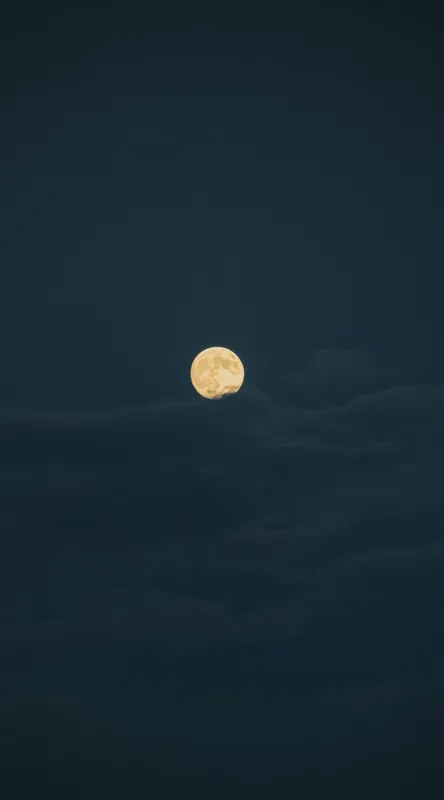 Tablou Canvas, "Luna strălucind printre nori întunecați", Lună, Noapte, Cer, Întuneric, Mister, Lumină, Nuanțe, Magie, Calm, 50 x 90 cm – poza 2
