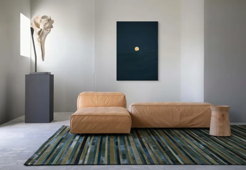 Tablou Canvas, "Luna strălucind printre nori întunecați", Lună, Noapte, Cer, Întuneric, Mister, Lumină, Nuanțe, Magie, Calm, 70 x 100 cm – poza 7