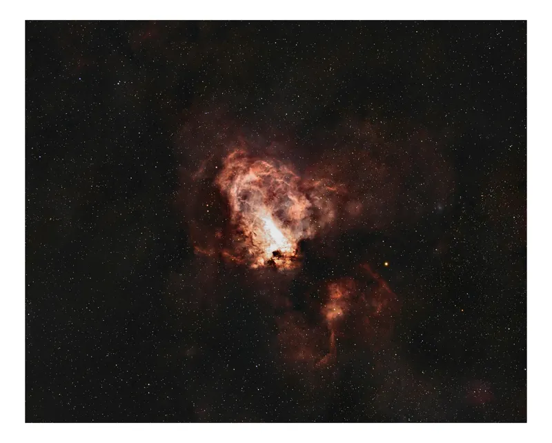Tablou Canvas, "Nebuloasa inimii cosmice în univers", Nebuloasă, Mister, Univers, Lumină, Stele, Infinit, Frontiere, Praf, Cosmos, Frumusețe, 39 x 26 cm
