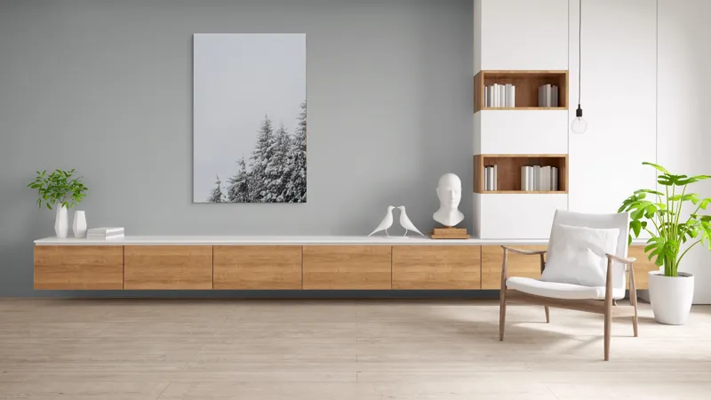 Tablou Canvas, "Pini ninși sub cer înnorat", Copaci, Zăpadă, Cer, Iarnă, Natură, Tăcere, Răcoare, 100 x 150 cm – poza 8