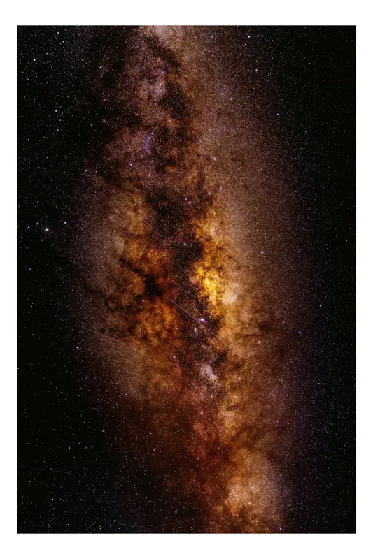 Tablou Canvas, "Calea Lactee în nopțile senine", Galaxie, Strălucire, Mister, Infinit, Stele, Univers, Culoare, Lumină, 50 x 70 cm