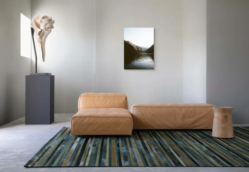 Tablou Canvas, "Reflexia dimineții pe lacul montan", 50 x 70 cm – poza 7