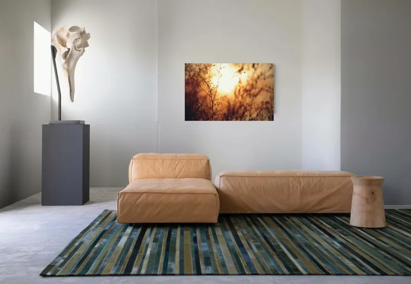 Tablou Canvas, "Raze blânde printre crenguțe subțiri", Apus, Lumină, Siluete, Natură, Contrast, Ramuri, Căldură, Frumusețe, Tranquilitate, Delicatese, 90 x 50 cm – poza 8