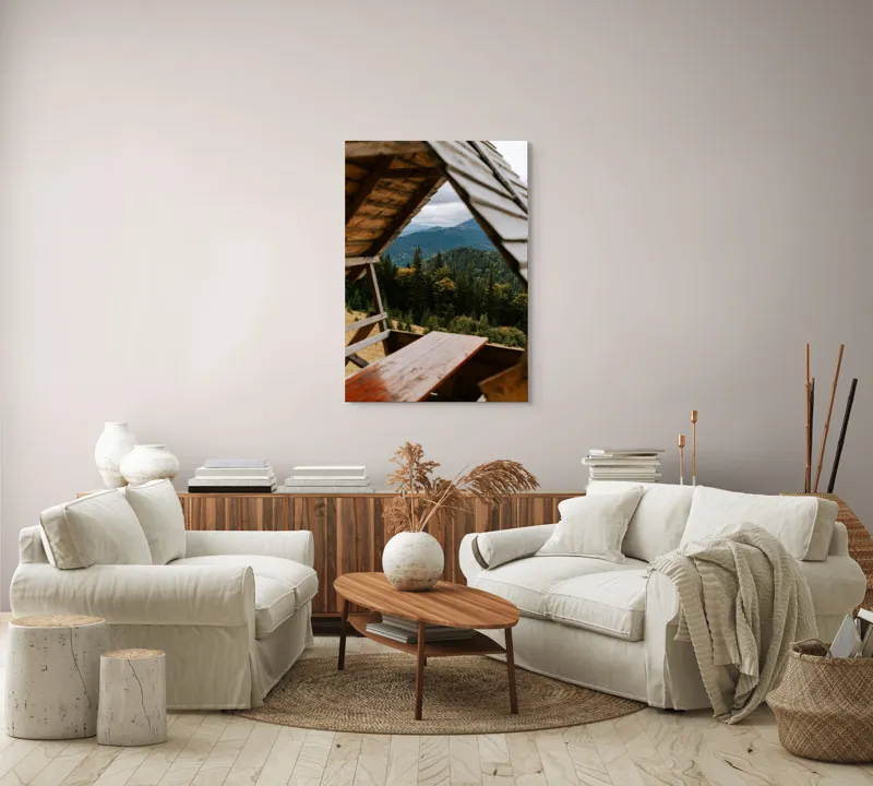 Tablou Canvas Peisaj Montană Pădurean Natură Relaxare, 70 x 100 cm – poza 4