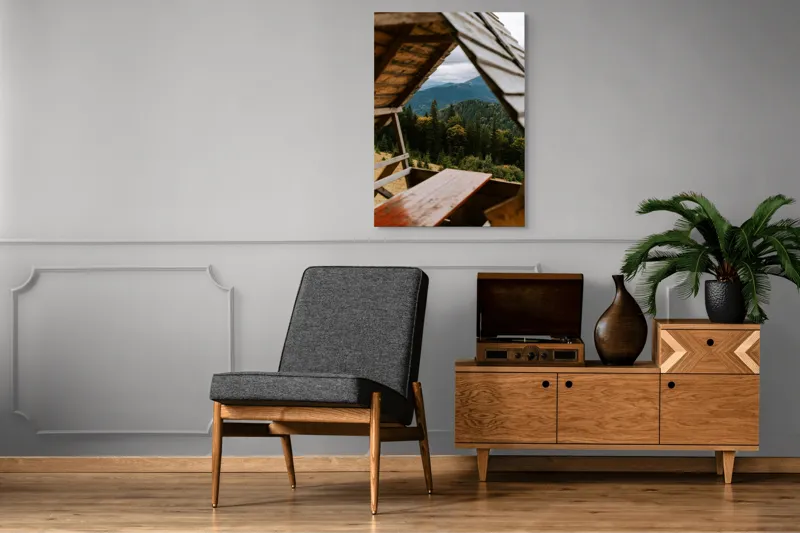 Tablou Canvas Peisaj Montană Pădurean Natură Relaxare, 70 x 100 cm – poza 6