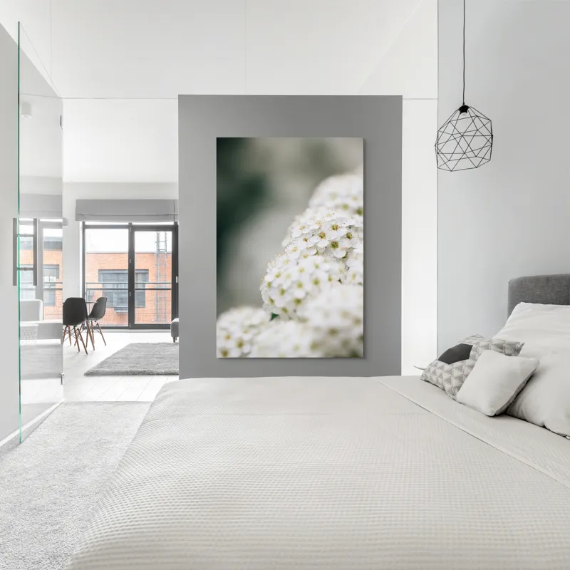 Tablou Canvas, "Splendoarea florilor albe de primăvară", Flori, Albe, Delicate, Naturale, Pure, Fragede, Minunate, Aromate, 100 x 150 cm – poza 5