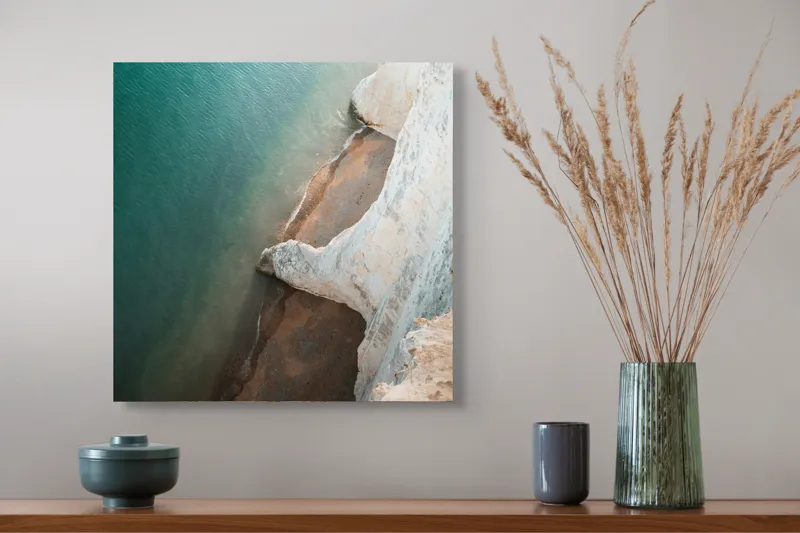 Tablou Canvas pe temă de pe stâncă și ocean, 50 x 50 cm – poza 4